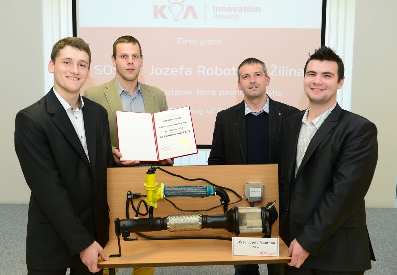 Vtzem studentsk soute Kia Innovation Award 2013 se stal projekt Nezvislho itn filtru pevnch stic