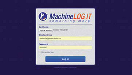 MachineLOG IT prihlasovací formulár MachineLOG IT prihlasovací formulár