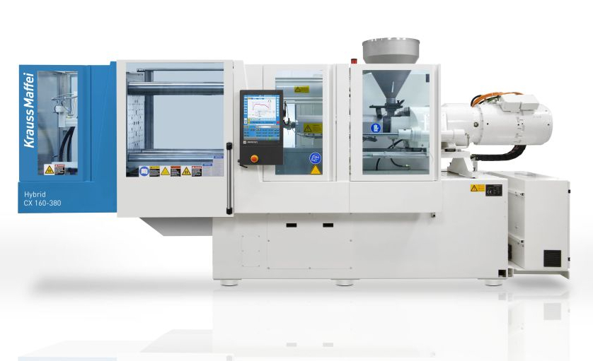 Řada CX Hybrid od společnosti KraussMaffei kombinuje výhody prostorově úsporné hydraulické uzavírací jednotky (dvoudesková technologie) s výhodami elektricky řízené vstřikovací jednotky. Řada CX Hybrid od společnosti KraussMaffei kombinuje výhody prostorově úsporné hydraulické uzavírací jednotky (dvoudesková technologie) s výhodami elektricky řízené vstřikovací jednotky.
