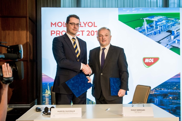 O projekte Polyol je rozhodnut&eacute;, Skupina MOL uzavrela so spoločnosťou thyssenkrupp zmluvy o inžinieringu, n&aacute;kupe a v&yacute;stavbe