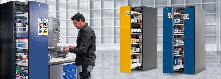 Skrine a sklady na nebezpečn&eacute; l&aacute;tky od DENIOSu